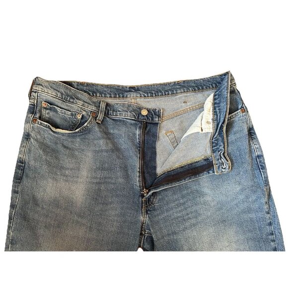 Levis 541 Jeans Mens 40x30 Blue Medium Wash Cotton Stretch Relaxed Tapered Fit - Picture 5 of 8